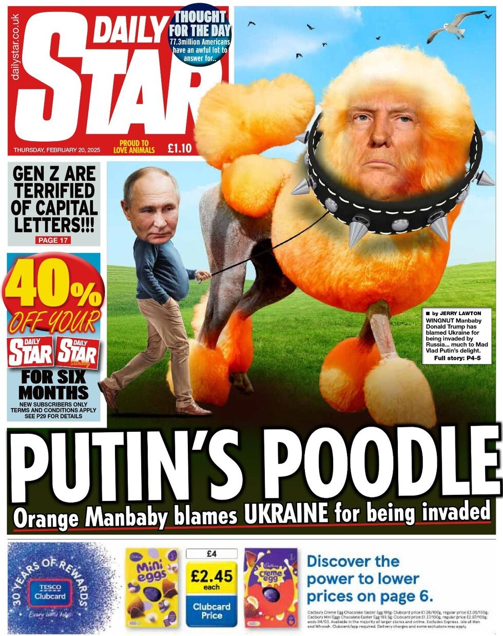 Daily Star Releases Satirical Cover Featuring Trump