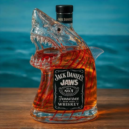 Fake "Jaws 50th Anniversary" Jack Daniel’s Bottle Floods Facebook Ads