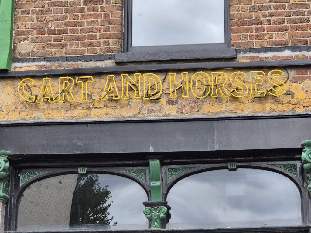 Cart & Horses Neon Sign