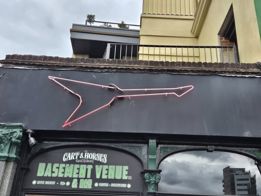 Cart & Horses Neon Sign